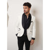 Tiavllya Fashion Men's Suit Flat 2 Pieces Shawl Lapel Tuxedo For Prom (Blazer+Pants)