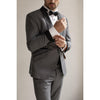 Tiavllya Fashion Men's Suit Flat 2 Pieces Shawl Lapel Tuxedo For Prom (Blazer+Pants)