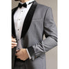 Tiavllya Fashion Men's Suit Flat 2 Pieces Shawl Lapel Tuxedo For Prom (Blazer+Pants)