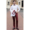Tiavllya Fashion Men's Suit Flat 2 Pieces Shawl Lapel Tuxedo For Prom (Blazer+Pants)