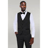 Tiavllya Fashion Men's Suit Flat 3 Pieces Shawl Lapel Tuxedo For Prom (Blazer+vest+Pants)