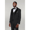 Tiavllya Fashion Men's Suit Flat 3 Pieces Shawl Lapel Tuxedo For Prom (Blazer+vest+Pants)