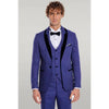 Tiavllya Fashion Men's Suit Flat 3 Pieces Shawl Lapel Tuxedo For Prom (Blazer+vest+Pants)