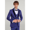 Tiavllya Fashion Men's Suit Flat 3 Pieces Shawl Lapel Tuxedo For Prom (Blazer+vest+Pants)