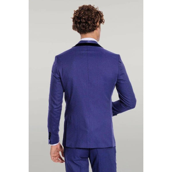 Tiavllya Fashion Men's Suit Flat 3 Pieces Shawl Lapel Tuxedo For Prom (Blazer+vest+Pants)