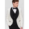Tiavllya Fashion Men's Suit Flat 3 Pieces Shawl Lapel Tuxedo For Prom (Blazer+vest+Pants)