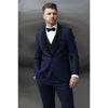 Tiavllya Fashion Men's Suit Flat 3 Pieces Shawl Lapel Tuxedo For Prom (Blazer+vest+Pants)