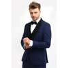 Tiavllya Fashion Men's Suit Flat 3 Pieces Shawl Lapel Tuxedo For Prom (Blazer+vest+Pants)