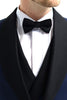 Tiavllya Fashion Men's Suit Flat 3 Pieces Shawl Lapel Tuxedo For Prom (Blazer+vest+Pants)