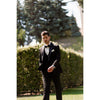 Tiavllya Fashion Men's Suit Flat 3 Pieces Shawl Lapel Tuxedo For Prom (Blazer+vest+Pants)