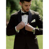 Tiavllya Fashion Men's Suit Flat 3 Pieces Shawl Lapel Tuxedo For Prom (Blazer+vest+Pants)