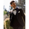 Tiavllya Fashion Men's Suit Flat 3 Pieces Shawl Lapel Tuxedo For Prom (Blazer+vest+Pants)