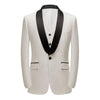 Tiavllya Fashion Men's Suit Flat 3 Pieces Shawl Lapel Tuxedo For Prom (Blazer+vest+Pants)