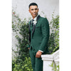 Tiavllya Fashion Men's Suit Flat 3 Pieces Shawl Lapel Tuxedo For Prom (Blazer+vest+Pants)