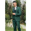 Tiavllya Fashion Men's Suit Flat 3 Pieces Shawl Lapel Tuxedo For Prom (Blazer+vest+Pants)