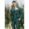 Tiavllya Fashion Men's Suit Flat 3 Pieces Shawl Lapel Tuxedo For Prom (Blazer+vest+Pants)