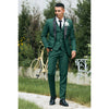 Tiavllya Fashion Men's Suit Flat 3 Pieces Shawl Lapel Tuxedo For Prom (Blazer+vest+Pants)