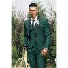 Tiavllya Fashion Men's Suit Flat 3 Pieces Shawl Lapel Tuxedo For Prom (Blazer+vest+Pants)