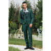 Tiavllya Fashion Men's Suit Flat 3 Pieces Shawl Lapel Tuxedo For Prom (Blazer+vest+Pants)