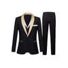 Tiavllya Fashion Men's Suit Flat 3 Pieces Shawl Lapel Tuxedo For Prom (Blazer+vest+Pants)