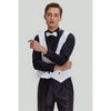 Tiavllya Fashion Men's Suit Flat 3 Pieces Shawl Lapel Tuxedo For Prom (Blazer+vest+Pants)