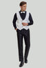 Tiavllya Fashion Men's Suit Flat 3 Pieces Shawl Lapel Tuxedo For Prom (Blazer+vest+Pants)