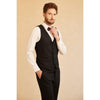 Tiavllya Fashion Men's Suit Flat 3 Pieces Shawl Lapel Tuxedo For Prom (Blazer+vest+Pants)