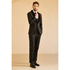 Tiavllya Fashion Men's Suit Flat 3 Pieces Shawl Lapel Tuxedo For Prom (Blazer+vest+Pants)
