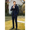 Tiavllya Fashion Men's Suit Flat 3 Pieces Shawl Lapel Tuxedo For Prom (Blazer+vest+Pants)