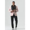 Tiavllya Fashion Men's Suit Flat 3 Pieces Shawl Lapel Tuxedo For Prom (Blazer+vest+Pants)