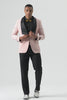 Tiavllya Fashion Men's Suit Flat 3 Pieces Shawl Lapel Tuxedo For Prom (Blazer+vest+Pants)