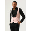 Tiavllya Fashion Men's Suit Flat 3 Pieces Shawl Lapel Tuxedo For Prom (Blazer+vest+Pants)