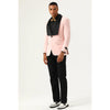 Tiavllya Fashion Men's Suit Flat 3 Pieces Shawl Lapel Tuxedo For Prom (Blazer+vest+Pants)