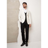 Tiavllya Fashion Men's Suit Flat 3 Pieces Shawl Lapel Tuxedo For Prom (Blazer+vest+Pants)