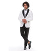 Tiavllya Fashion Men's Suit Flat 3 Pieces Shawl Lapel Tuxedo For Prom (Blazer+vest+Pants)