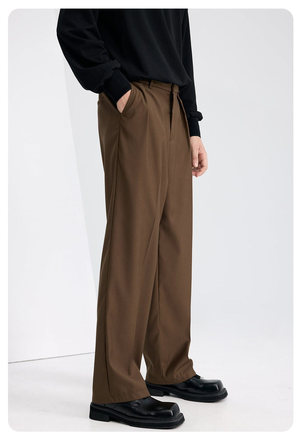 Tiavllya Fashion Men's Suit Pants Regular Fit Trousers