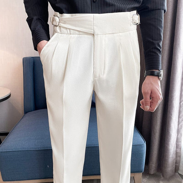 Tiavllya Fashion Men's Suit Pants Regular Fit Trousers