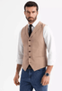 Tiavllya Fashion Men's Suit Vest Regular Fit Notch Lapel Waistcoat Wedding