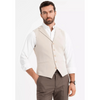 Tiavllya Fashion Men's Suit Vest Regular Fit Notch Lapel Waistcoat Wedding