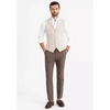 Tiavllya Fashion Men's Suit Vest Regular Fit Notch Lapel Waistcoat Wedding