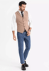 Tiavllya Fashion Men's Suit Vest Regular Fit Notch Lapel Waistcoat Wedding