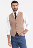 Tiavllya Fashion Men's Suit Vest Regular Fit Notch Lapel Waistcoat Wedding