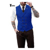 Tiavllya Fashion Men's Suit Vest Regular Fit Peak Lapel Waistcoat Wedding