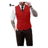 Tiavllya Fashion Men's Suit Vest Regular Fit Peak Lapel Waistcoat Wedding
