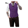 Tiavllya Fashion Men's Suit Vest Regular Fit Peak Lapel Waistcoat Wedding