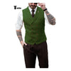 Tiavllya Fashion Men's Suit Vest Regular Fit Peak Lapel Waistcoat Wedding