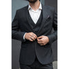 Tiavllya Fashion Men's Suits Slim Fit Double Breasted 3 Pieces Peak Lapel Tuxedos (Blazer+Vest+ Pant)