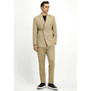 Tiavllya Fashion Mens 2 Pieces Suit Flat Champagne Tuxedos For Wedding (Blazer+Pants)