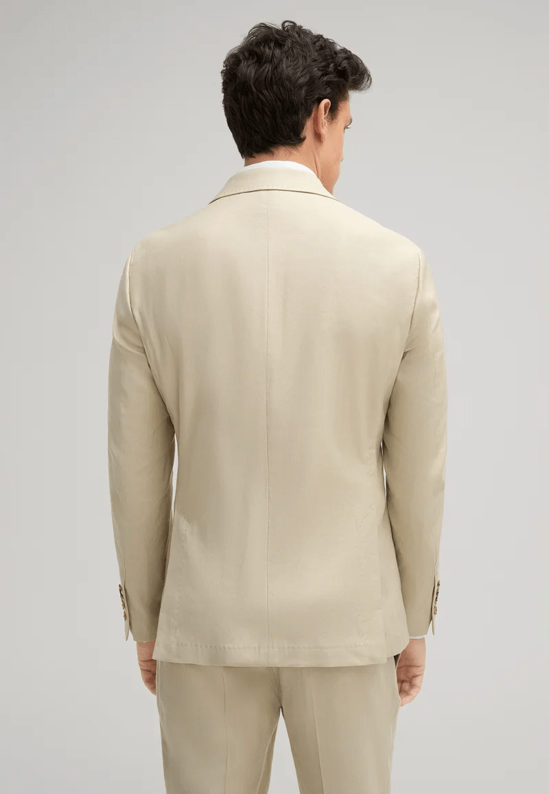 Tiavllya Fashion Mens 2 Pieces Suit Flat Double Breasted Tuxedos For Wedding (Blazer+Pants)