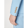 Tiavllya Fashion Mens 2 Pieces Suit Flat Double Breasted Tuxedos For Wedding (Blazer+Pants)